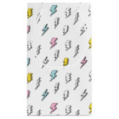Cute Doodle Lightning Bolt Pattern Klein Cadeauzakje (Achterkant)