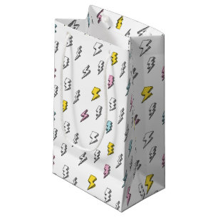 Cute Doodle Lightning Bolt Pattern Klein Cadeauzakje