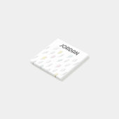 Cute Doodle Lightning Bolt Pattern Post-it® Notes (Schuin)