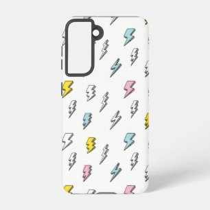 Cute Doodle Lightning Bolt Pattern Samsung Galaxy Hoesje