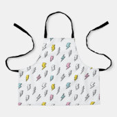 Cute Doodle Lightning Bolt Pattern Schort (Voorkant)