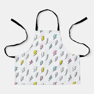 Cute Doodle Lightning Bolt Pattern Schort