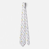 Cute Doodle Lightning Bolt Pattern Stropdas (Voorkant)