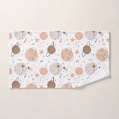 Cute Doodle Planet Pattern Bad Handdoek (Handdoek)