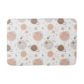 Cute Doodle Planet Pattern Badmat (Voorkant)