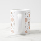 Cute Doodle Planet Pattern Extra Grote Beker (Achterkant)