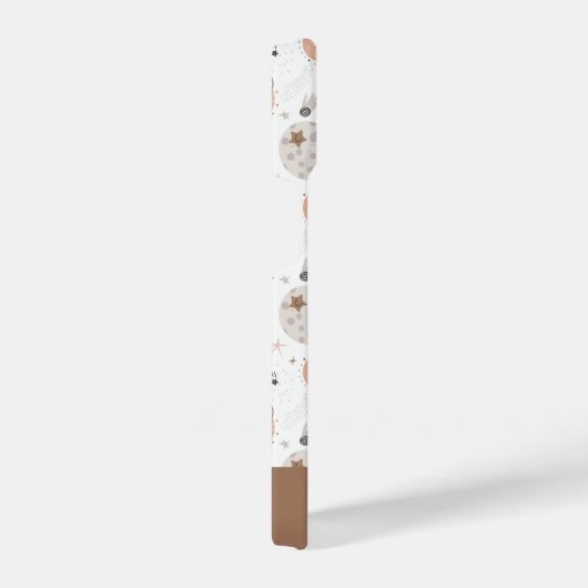 Cute Doodle Planet Pattern iPhone Hoesje (Rechterkant)