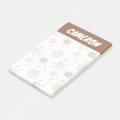 Cute Doodle Planet Pattern Post-it® Notes (Schuin)