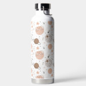 Cute Doodle Planet Pattern Waterfles (Links)