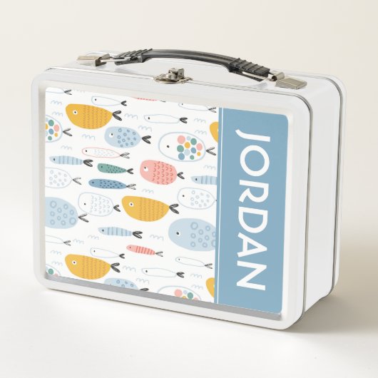 Cute Doodle School of Fish Pattern (Voorkant)