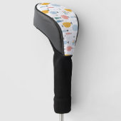 Cute Doodle School of Fish Pattern Golfheadcover (Schuin)