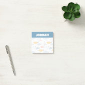 Cute Doodle School of Fish Pattern Post-it® Notes (Kantoor)