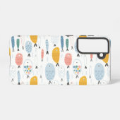 Cute Doodle School of Fish Pattern Samsung Galaxy Hoesje (Achterkant horizontaal)