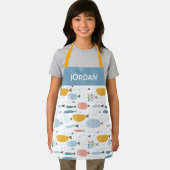 Cute Doodle School of Fish Pattern Schort (Insitu)