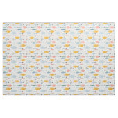 Cute Doodle School of Fish Pattern Stof (Fat Quarter)