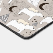 Cute Doodle Woodland Beer Pattern Bureaumat (Hoek)
