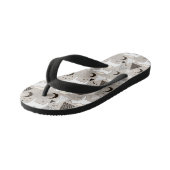 Cute Doodle Woodland Beer Pattern Kinder Teenslippers (Schuin)