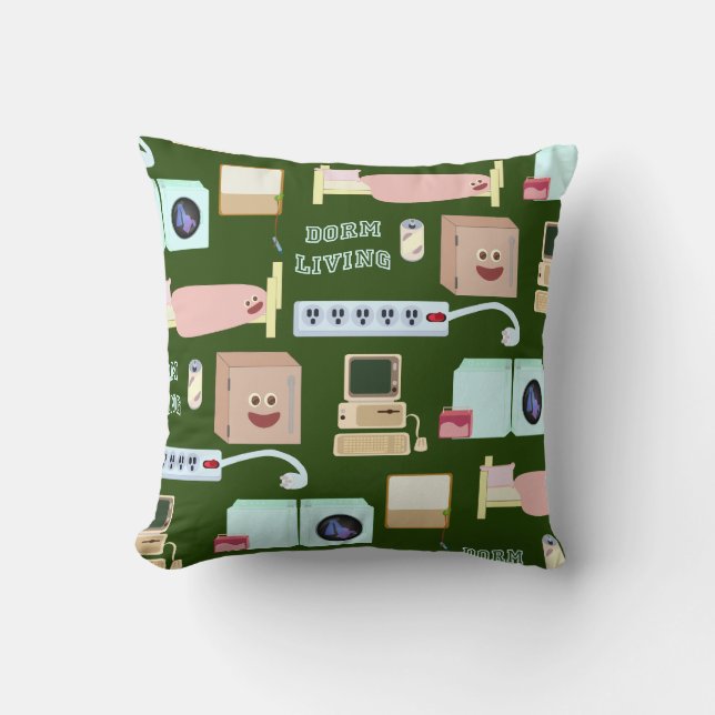 Cute Dorm Living Pattern Kussen (Voorkant)