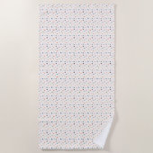 Cute Dots Terrazzo Serviette de plage Motif (Devant)