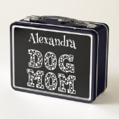 Cute Dotted Dog Mam Graphics typografie met naam (Achterkant)