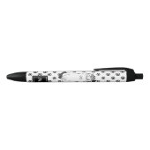 Cute Dotty Cats in Love Monogram Zwarte Inkt Pen (Bovenkant)