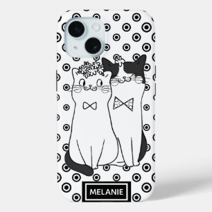 Cute Dotty Cats in Love Personated