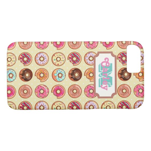 Cute Doughnut Pattern Case-Mate iPhone Case (Achterkant (Horizontaal))