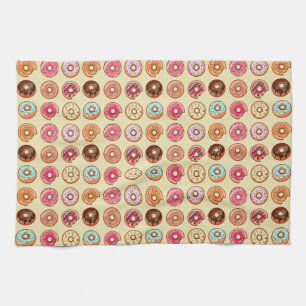 Cute Doughnut Pattern Theedoek