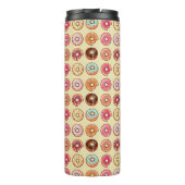Cute Doughnut Pattern Thermosbeker (Achterkant)