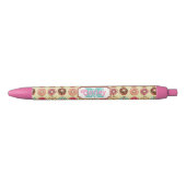 Cute Doughnut Pattern Zwarte Inkt Pen (Voorkant)