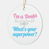 Cute Doula Superheld Keramisch Ornament (Links)