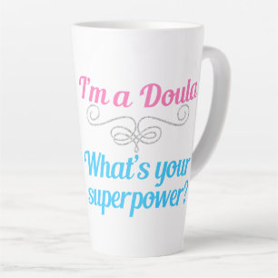 Cute Doula Superheld Latte Mok