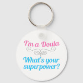 Cute Doula Superheld Sleutelhanger (Achterkant)