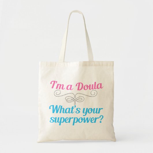 Cute Doula Superheld Tote Bag (Voorkant)