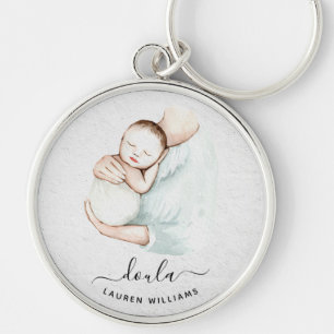 Cute Doula, verloskundige Zwangerschap, Baby Eenvo Sleutelhanger