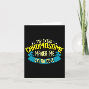 Cute Down Syndroom Quote Awareness Maand Gift Tris Kaart