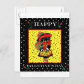 Cute Doxie Valentijn Feestdagenkaart (Voorkant / Achterkant)