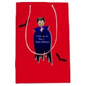 Cute Dracula Halloween Medium Cadeauzakje (Voorkant)