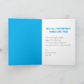 Cute Dragon avec cadeaux Carte Anniversaire (Intérieur)