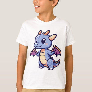 Cute Dragon Skull Mascot Anime Style Vector T-Shir T-shirt