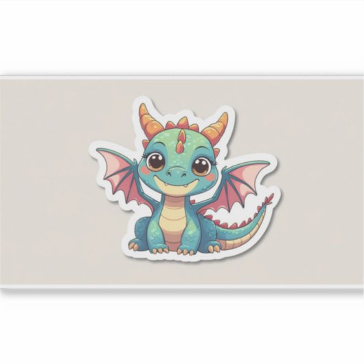 Cute dragon Sticker (Devant)