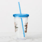 Cute Dragon with Forest Accents Acryl Drinkbeker (Links)