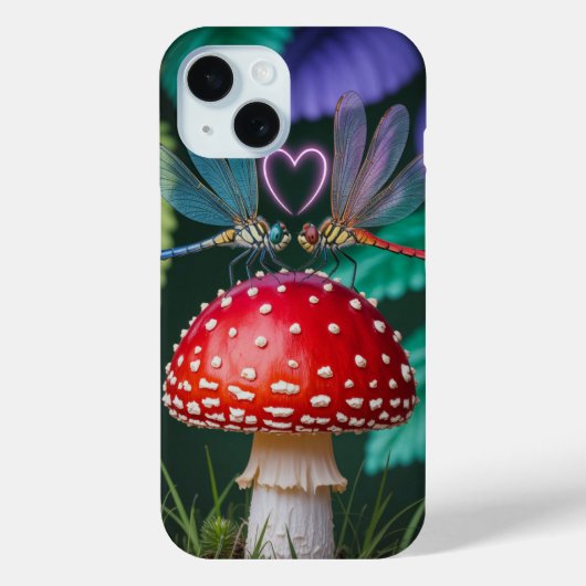 Cute Dragonflies on a Mushroom - Case-Mate iPhone Case (Achterkant)