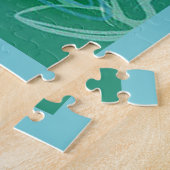 Cute Dragonfly Summer Modern Floral Art Legpuzzel (Zijkant)