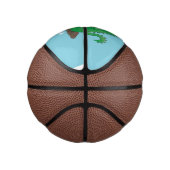 Cute dragons roasting marshmallows basketbal (Rechts)