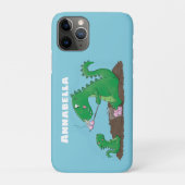 Cute dragons roasting marshmallows cartoon Case-Mate iPhone case (Achterkant)