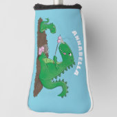 Cute dragons roasting marshmallows cartoon golfheadcover (Draai 90)