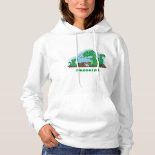 Cute dragons roasting marshmallows cartoon hoodie