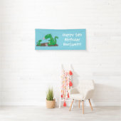 Cute dragons roasting marshmallows cartoon spandoek (Insitu)