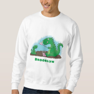 Cute dragons roasting marshmallows cartoon trui
